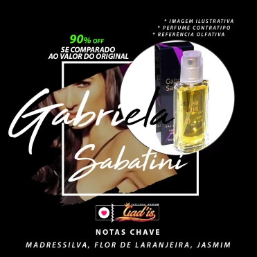 Perfume Similar Gadis 196 Inspirado em Gabriela Sabatini Contratipo